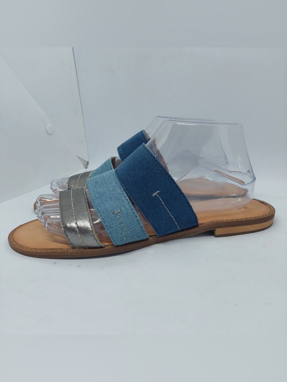 Frye and Co Evie Sandals Womens Size 9M Casual Vacation Summer Travel Shoes Blue